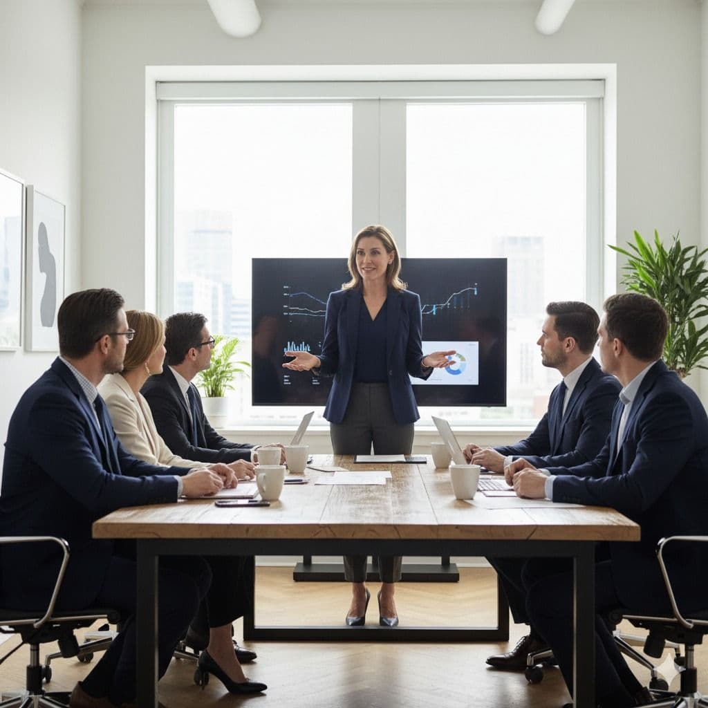 Group leadership portrait