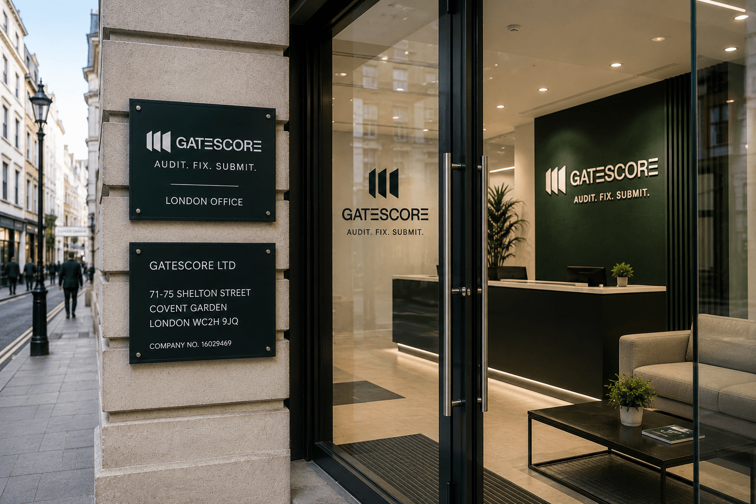 London — registered office, Covent Garden